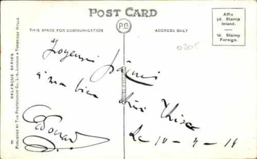 Künstler Ak Rauchende Katze, Hut, Zigarette