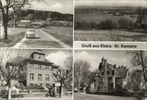 Ak Elstra in der Oberlausitz Sachsen, Talpenberg, Kindergarten, Kreiskrankenhaus