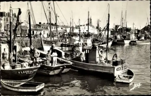 Ak Croix de Vie Vendée, Hafen