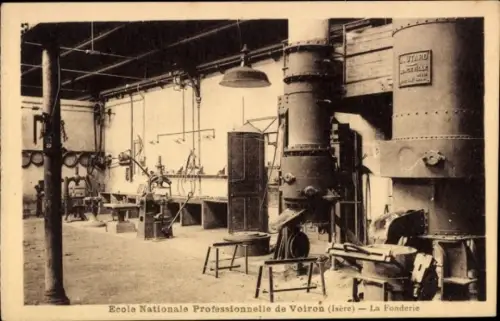 Ak Voiron Isère, Ecole Nationale Professionnelle de  La Fonderie, Maschinen und Werkzeuge