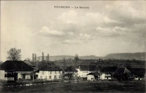 Ak Pressins Isère, Le Sablon, Teilansicht