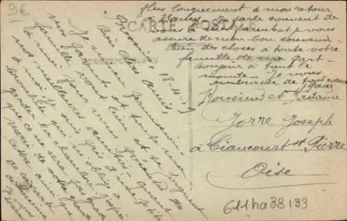 Ak Pressins Isère, Le Sablon, Teilansicht