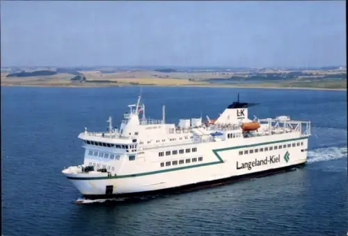 Ak Langeland III, Schiff, Fährlinie Kiel - Langeland