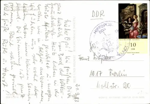Ak FDGB Urlauberschiff MS Völkerfreundschaft