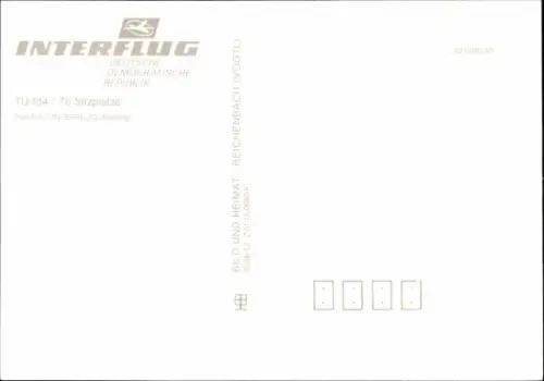 Ak Passagierflugzeug Tupolew Tu-134, Interflug
