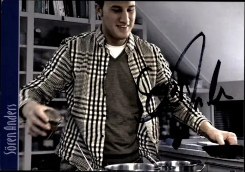 Autogrammkarte Fernseh-Koch Sören Anders, Autogramm, 2011