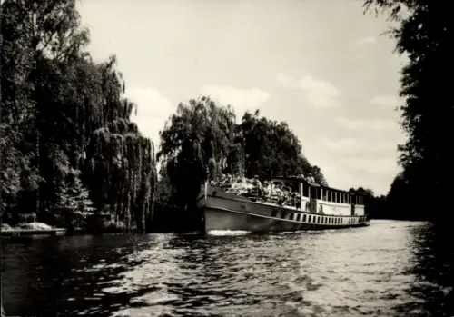 Ak Berlin, Weiße Flotte, Fahrgastschiff Heinrich Zille