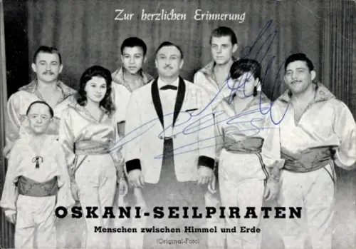 Ak Oskani-Seilpiraten, Menschen zwischen Himmel und Erde, Autogramm
