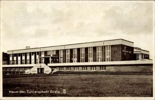 Ak Greiz im Vogtland Thüringen, Haus der Turnerschaft  Gebäude, Sport, Architektur