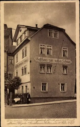 Ak Weimar in Thüringen, Gasthaus zum weißen Schwan