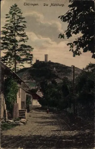 Ak WEIMAR ohne dagegensprechende Information IMMER THÜRINGEN (9942-),  Mühlburg, Straße, Burg auf