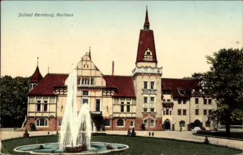 Ak Bernburg an der Saale, Kurhaus
