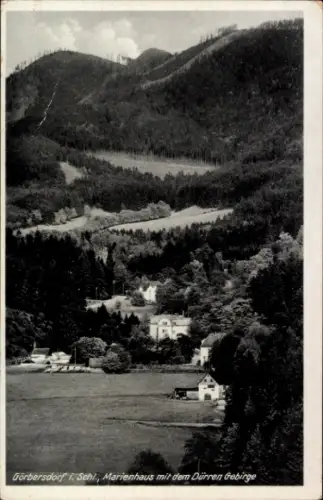 Ak Görbersdorf Oederan Sachsen, Görbersdorf i. Schl., Marienhaus, Dürren Gebirge, Landschaft