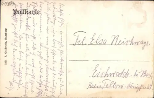 Ak Hollenstedt in Niedersachsen, Heide-Partie, Landschaft, Bäume, Weg