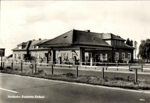 Ak Köckern Sandersdorf Brehna in Sachsen Anhalt, Autobahn-Raststätte