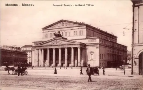 Ak Moskau Russland, Bolshoi Theater, Moskauer Architektur,  