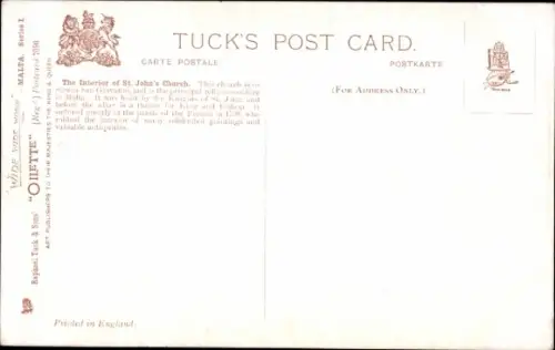 Künstler PC Malta, Interior of St Johns Church