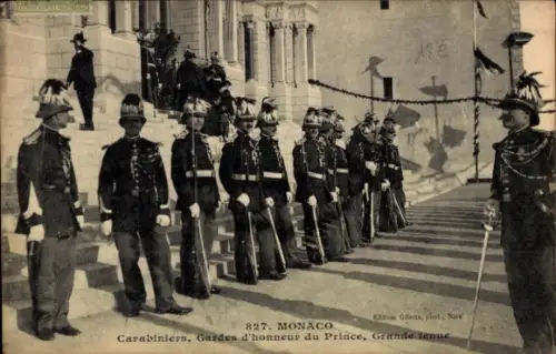 Ak Monaco, Carabiniers, Garde d'Honneur du Prince, Grande Tenue, Ehrengarde