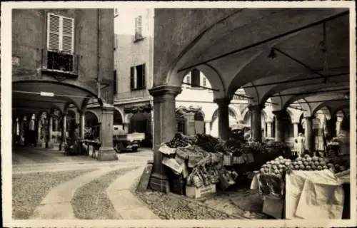 Ak Lugano Kt Tessin Schweiz, Portici di Via Pessina