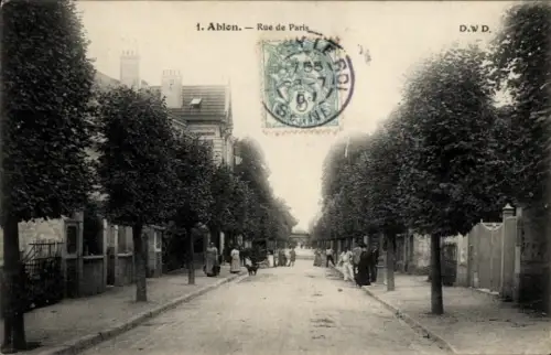 Ak Ablon Val de Marne, Rue de Paris