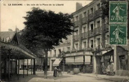 Ak La Garenne Hauts de Seine, Place de la Liberté
