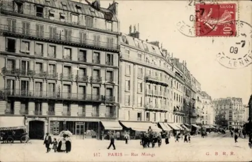 Ak Paris V, Rue Monge