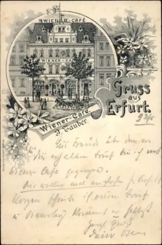 Litho Erfurt in Thüringen, Wiener Cafe