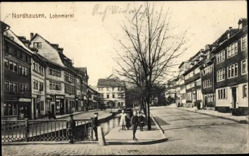Ak Nordhausen am Harz, Lohnmarkt