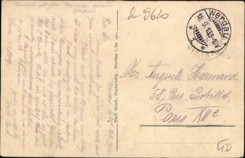 Ak Werdau in Sachsen, Roonstraße