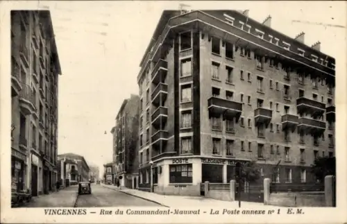Ak Vincennes Val de Marne, Postgebäude, Rue du Commandant-Mauwat, La Poste annexe n° 1