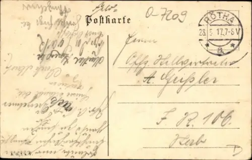 Ak Rötha in Sachsen, Gasthof Drei Rosen