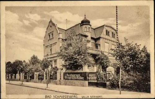 Ak Bad Schmiedeberg in der Dübener Heide, Villa Steinert, Restaurant