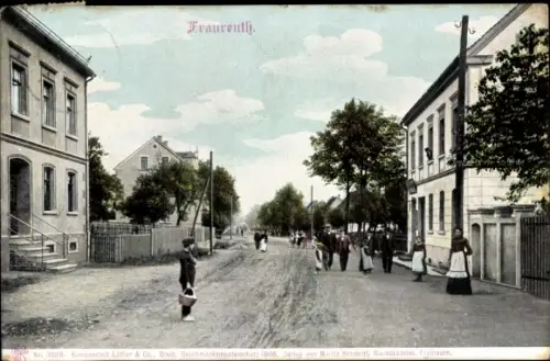 Ak Fraureuth im Vogtland Sachsen, Straßenpartie