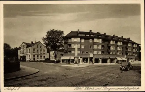 Ak Adorf im Vogtland, Hotel Viktoria und Baugenossenschaftsgebäude