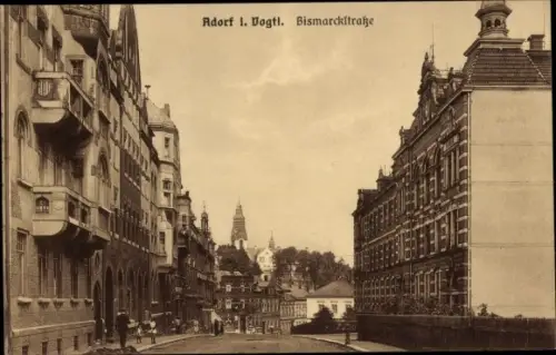 Ak Adorf im Vogtland, Bismarckstraße
