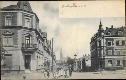 Ak Geringswalde Sachsen, Straßenpartie