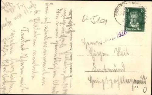 Ak Elxleben Landkreis Sömmerda, Straßenpartie, Gasthof, Tor