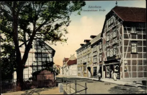 Ak Schlotheim in Thüringen, Sondershäuser Straße