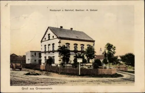 Ak Großenstein in Thüringen, Restaurant zum Bahnhof