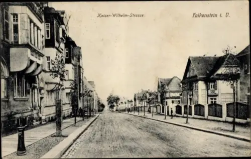Ak Falkenstein im Vogtland, König-Wilhelm-Straße