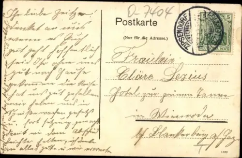 Ak Zipsendorf Meuselwitz in Thüringen, Kirche, Ratskeller, Teilansicht