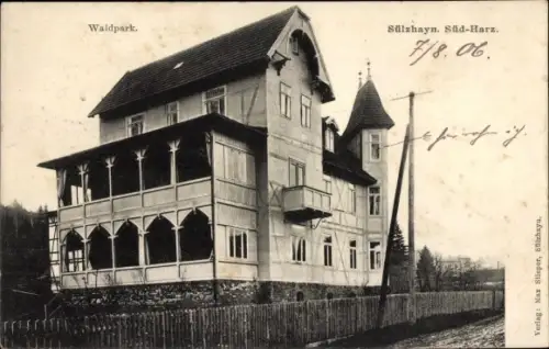 Ak Sülzhayn Ellrich Thüringen, Waldpark