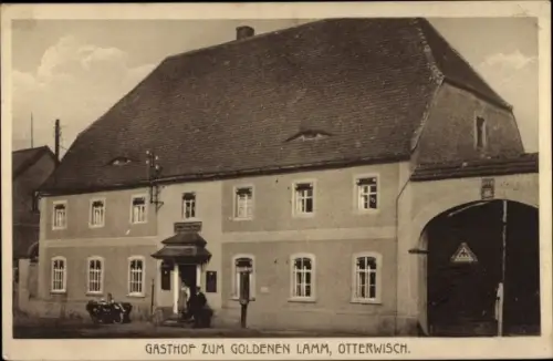 Ak Otterwisch in Sachsen, Gasthof zum goldenen Lamm