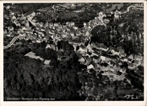 Ak Rambach Wiesbaden in Hessen, Fliegeraufnahme