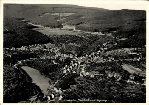 Ak Rambach Wiesbaden in Hessen, Fliegeraufnahme