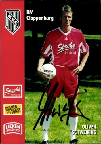 Autogrammkarte Fußballer Oliver Schweißing, BV Cloppenburg, Autogramm