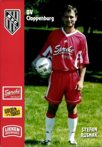 Autogrammkarte Fußballer Stefan Rusnak, BV Cloppenburg, Autogramm