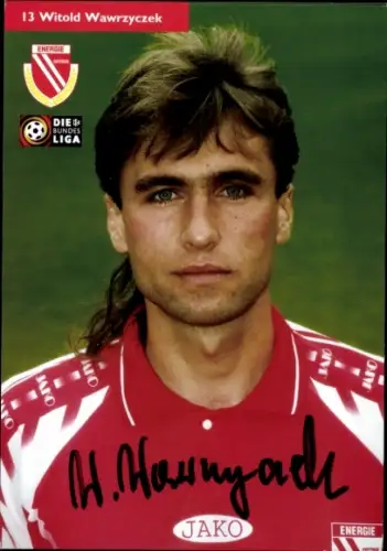 Autogrammkarte Fußballer Witold Wawrzyczek, Energie Cottbus, Autogramm