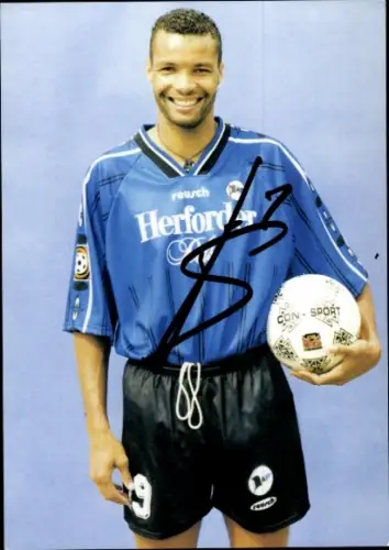 Autogrammkarte Fußballer Roberto Straal, DSC Arminia Bielefeld, Autogramm