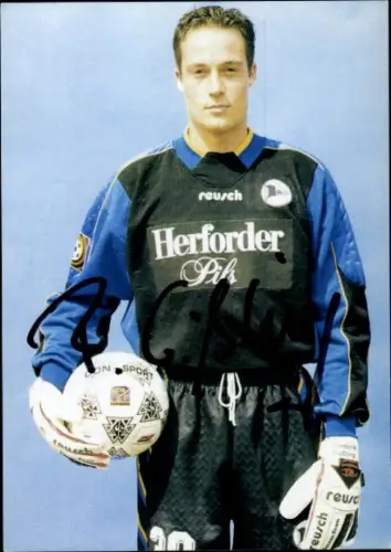 Autogrammkarte Fußballer Frederik Gößling, DSC Arminia Bielefeld, Autogramm